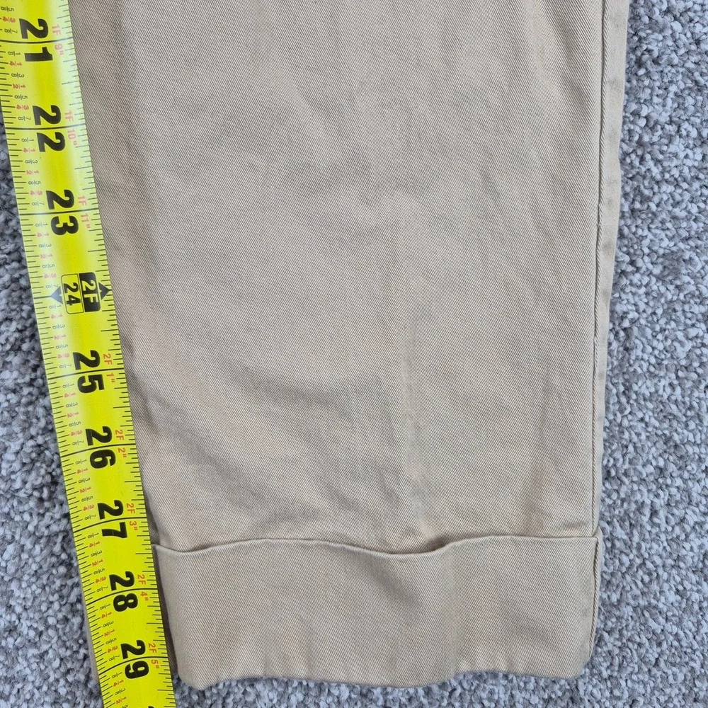 Polo Ralph Lauren Chino Pants Mens 34x30 Khaki Tan Cuffed Stretch Cotton